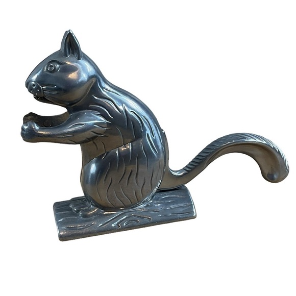 Vintage Other - Squirrel Nutcracker Vintage Silver Metal Functional Kitchen Tool Decorative
